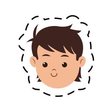 genç çocuk çizgi film simgesi