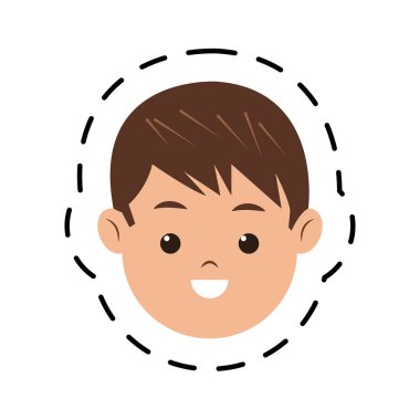 genç çocuk çizgi film simgesi