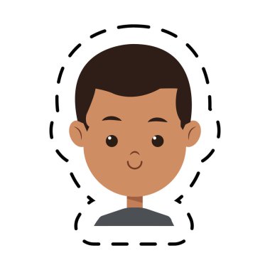 genç çocuk çizgi film simgesi