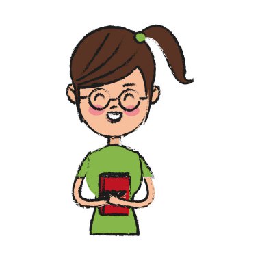 Kız çizgi film simgesi