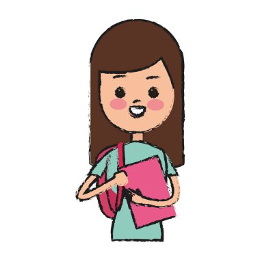 Kız çizgi film simgesi