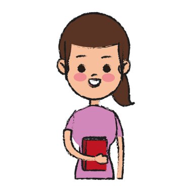 Kız çizgi film simgesi