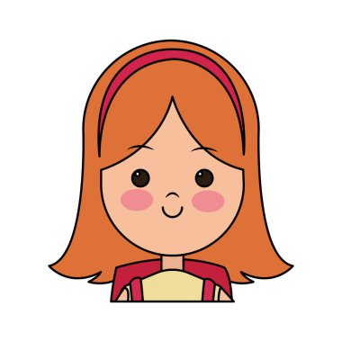 Kız çizgi film simgesi