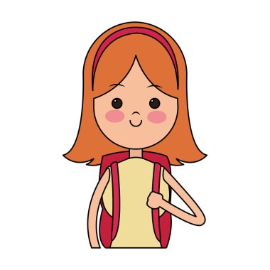 Kız çizgi film simgesi