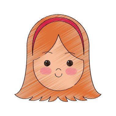 Kız çizgi film simgesi