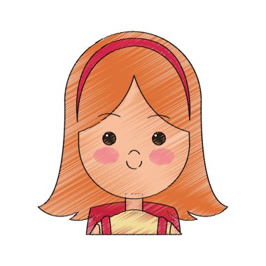 Kız çizgi film simgesi