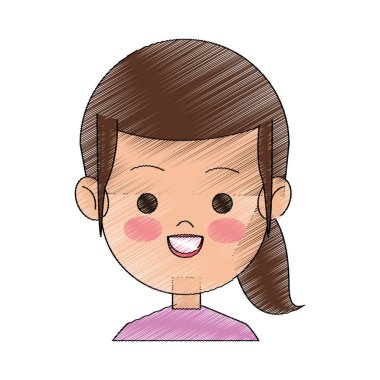 Kız çizgi film simgesi