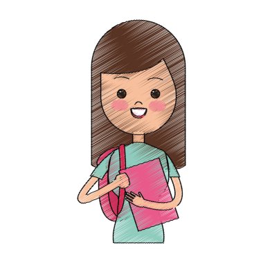 Kız çizgi film simgesi