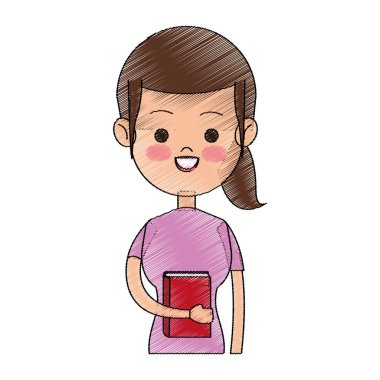 Kız çizgi film simgesi