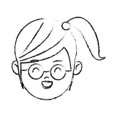 Kız çizgi film simgesi