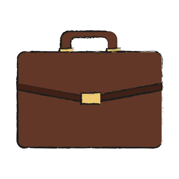 Icono maletín marrón — Archivo Imágenes Vectoriales