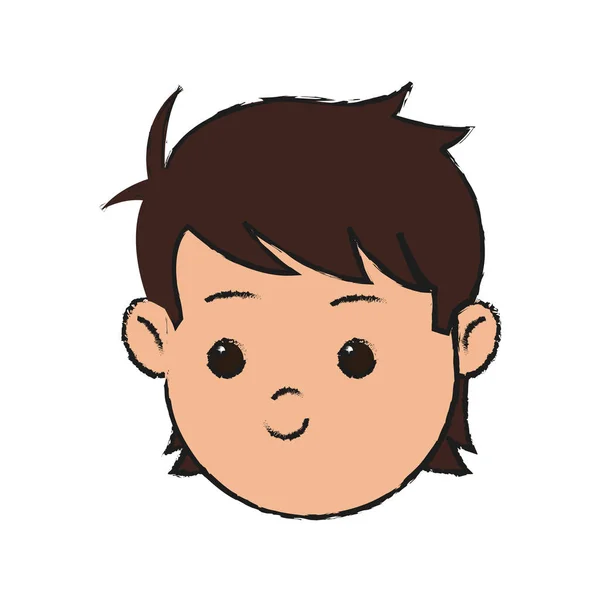 Jongen cartoon pictogram — Stockvector