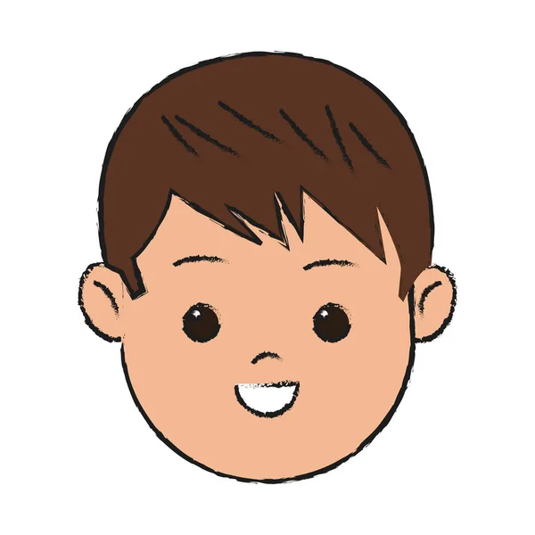 Boy cartoon ikonen — Stock vektor