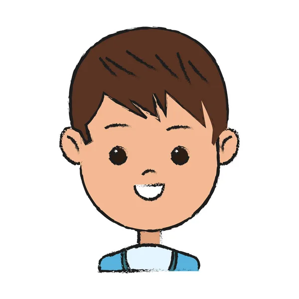 Niño icono de dibujos animados — Vector de stock