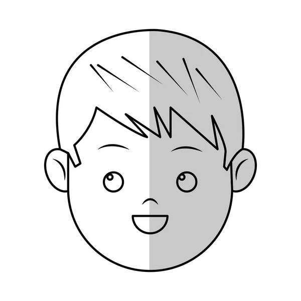 Icône de dessin animé garçon — Image vectorielle