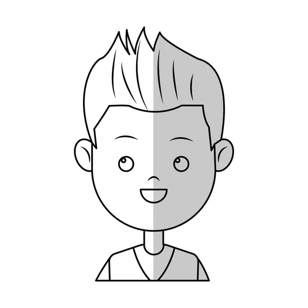 Boy cartoon icon — Stock Vector