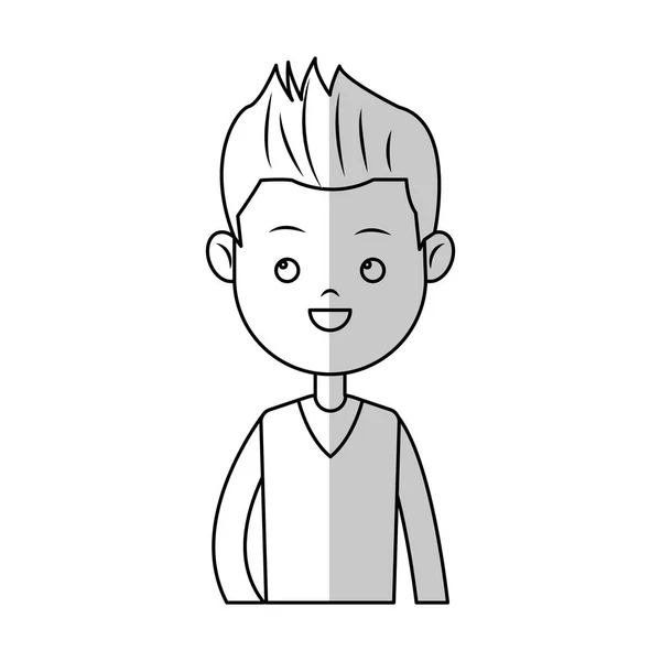 Boy cartoon icon — Stock Vector