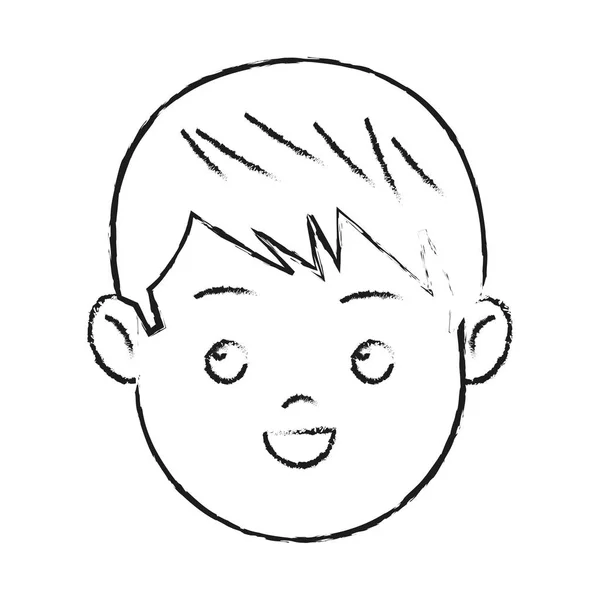 Boy cartoon ikonen — Stock vektor