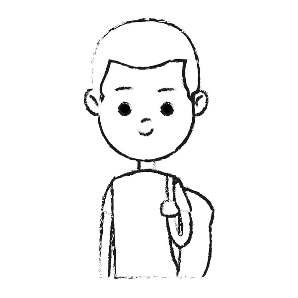 Niño icono de dibujos animados — Vector de stock