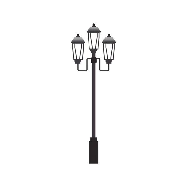 Straat lamp pictogram — Stockvector