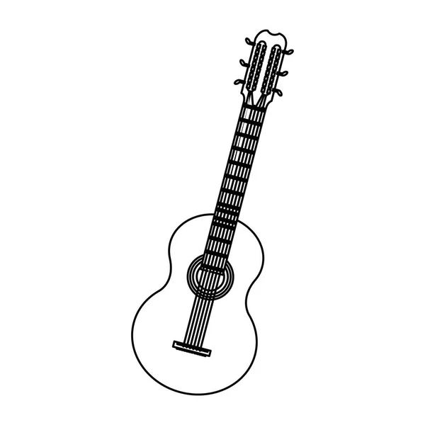 Guitar instrument icon — Stock Vector