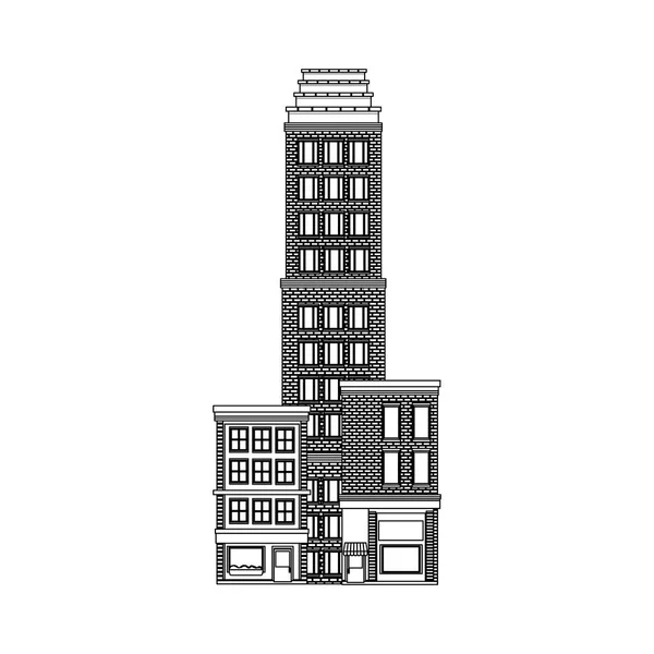 Urban city design — Stock Vector