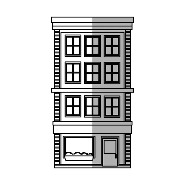 Ikona budovy města — Stockový vektor