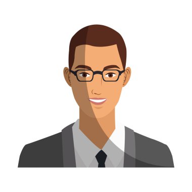 İşadamı çizgi film simgesi