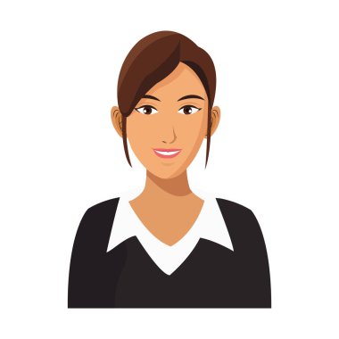 kadın karikatür simgesi