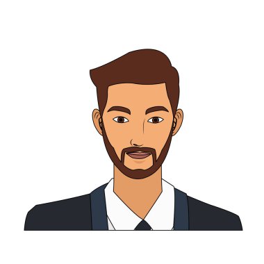 İşadamı çizgi film simgesi