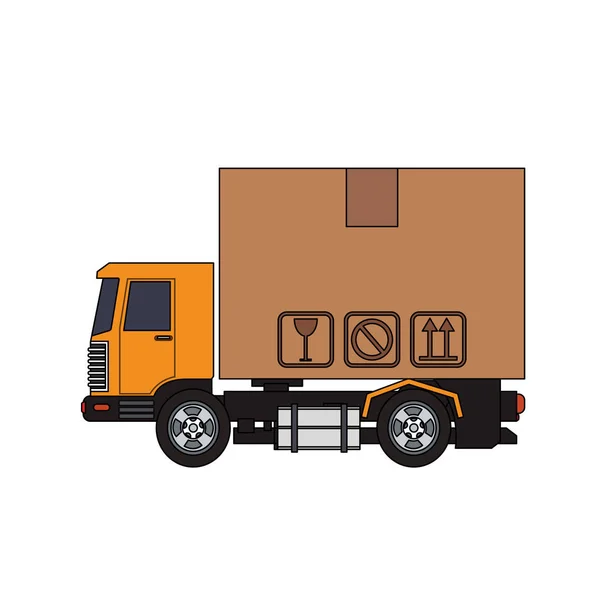 Icône de camion cargo — Image vectorielle