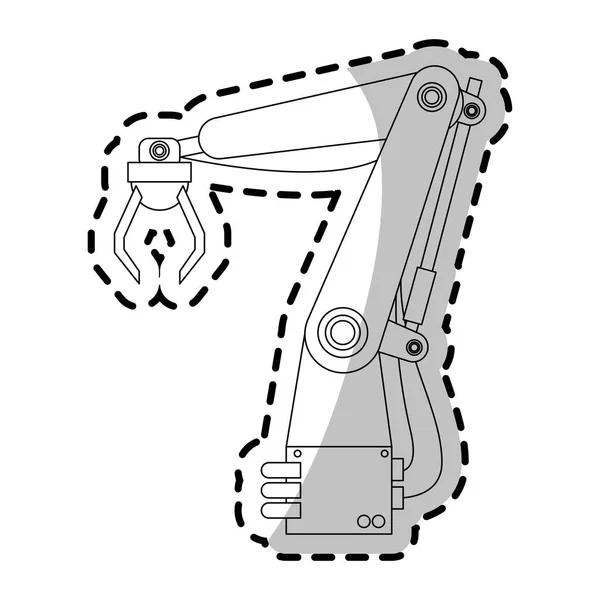 Βιομηχανικά ρομπότ εικονίδιο — Διανυσματικό Αρχείο