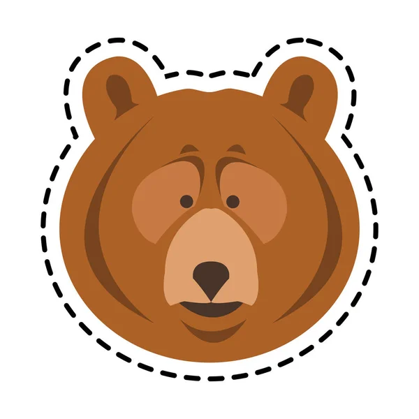 Oso icono de dibujos animados — Vector de stock