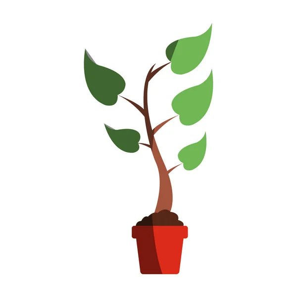 Planta en un icono de vaina — Vector de stock