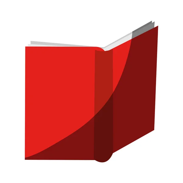 Rood boek pictogram — Stockvector