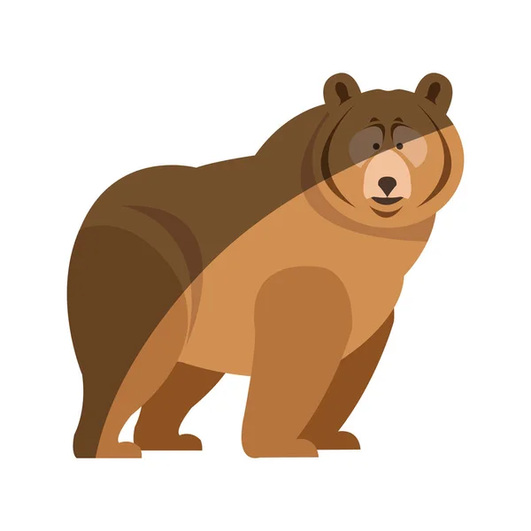 Icône de bande dessinée ours — Image vectorielle