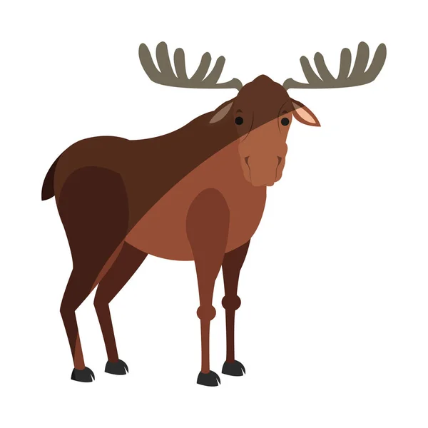 Ikona kreskówki jelenia — Wektor stockowy