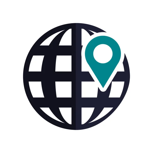 Icono de esfera global — Archivo Imágenes Vectoriales