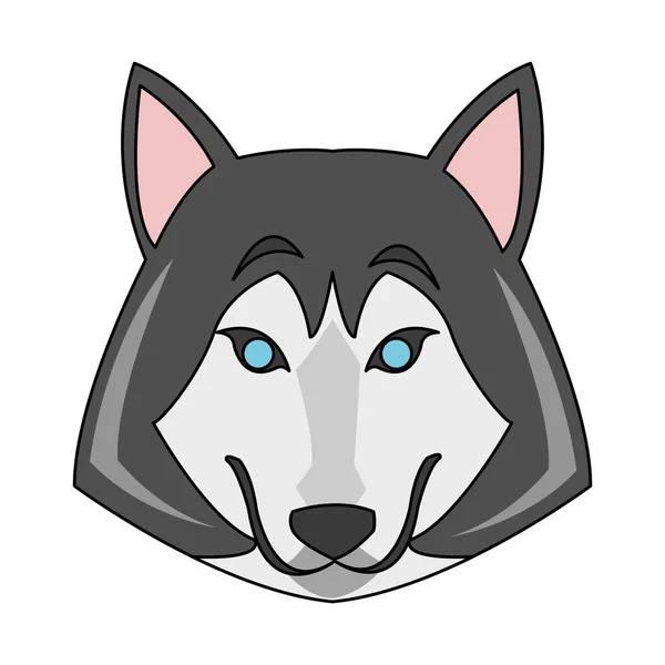 Wolf tecknad ikon — Stock vektor