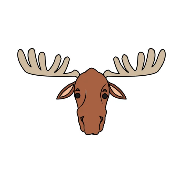 Ikona kreskówki jelenia — Wektor stockowy