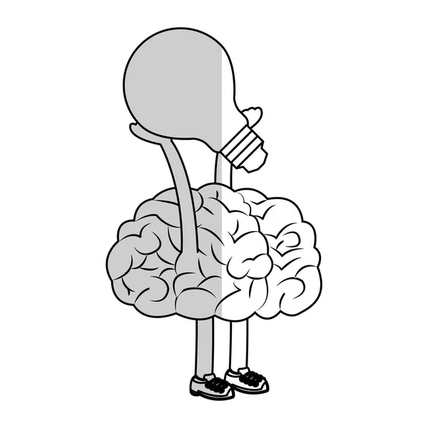 Mänsklig hjärnans utformning — Stock vektor