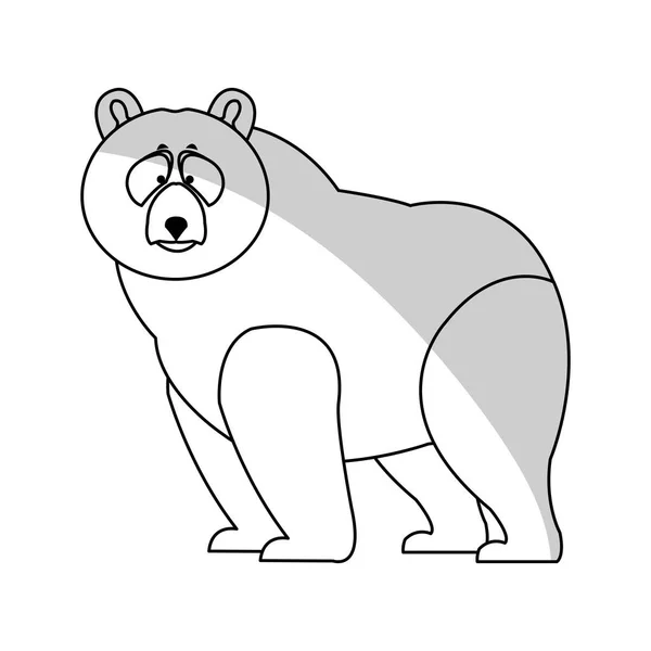 Ведмідь мультфільм значок — стоковий вектор