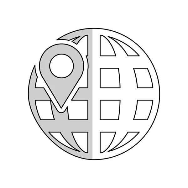 Global sphere icon — Stock Vector