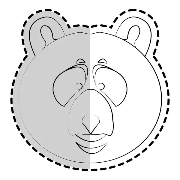 Bear Cartoon Ikone — Stockvektor