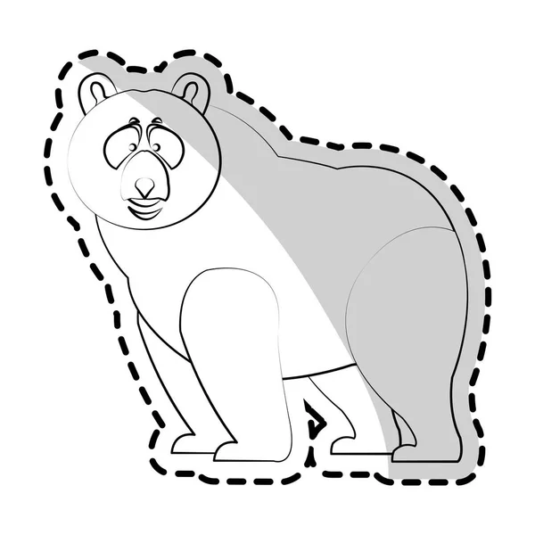 Ícone de desenho animado urso — Vetor de Stock