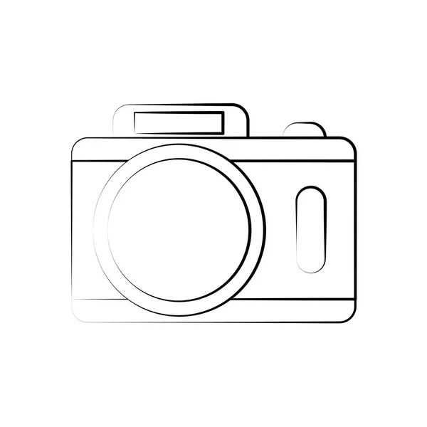 Immagine icona della fotocamera — Vettoriale Stock