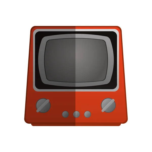 Ícone de televisão retro — Vetor de Stock