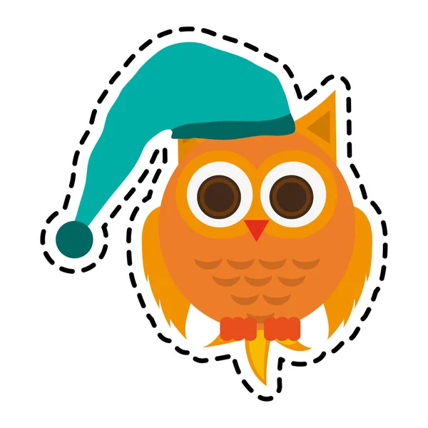 Ikona kreskówka Owl — Wektor stockowy