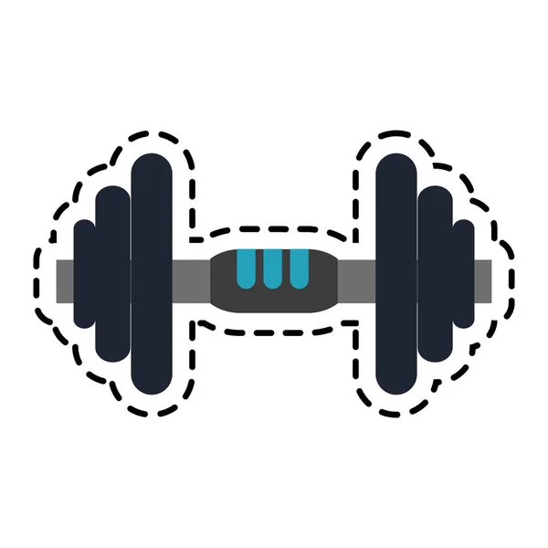 Dumbbbell icon image — Stock Vector