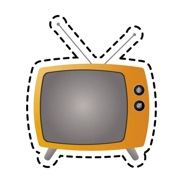 Retro-TV-Ikone — Stockvektor